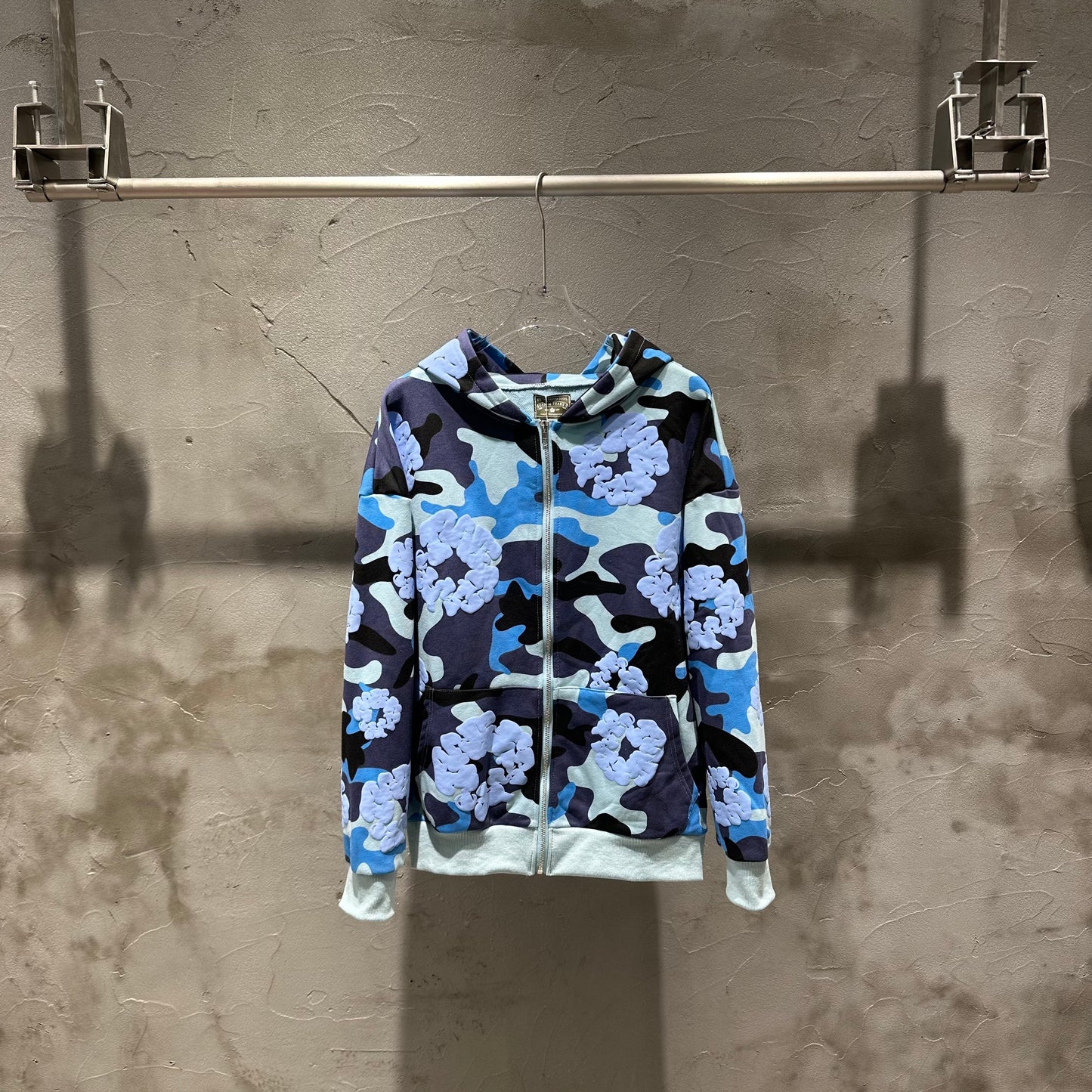 Cotton Wreath Zip Hoodie