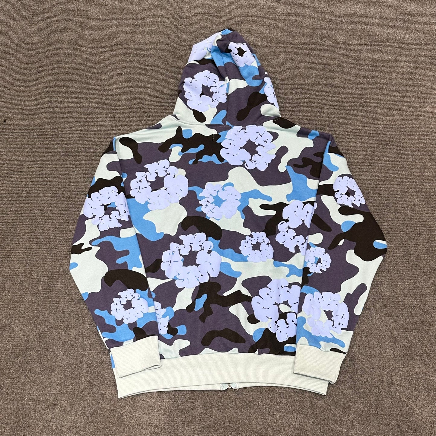 Cotton Wreath Zip Hoodie