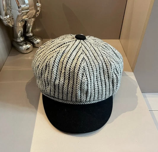 Burberry Octagonal Newsboy Cap
