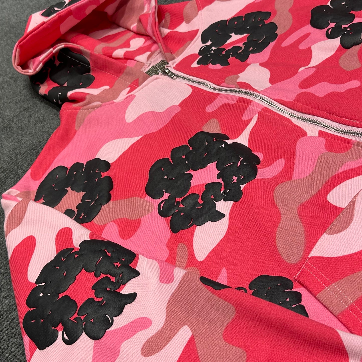 Cotton Wreath Zip Hoodie