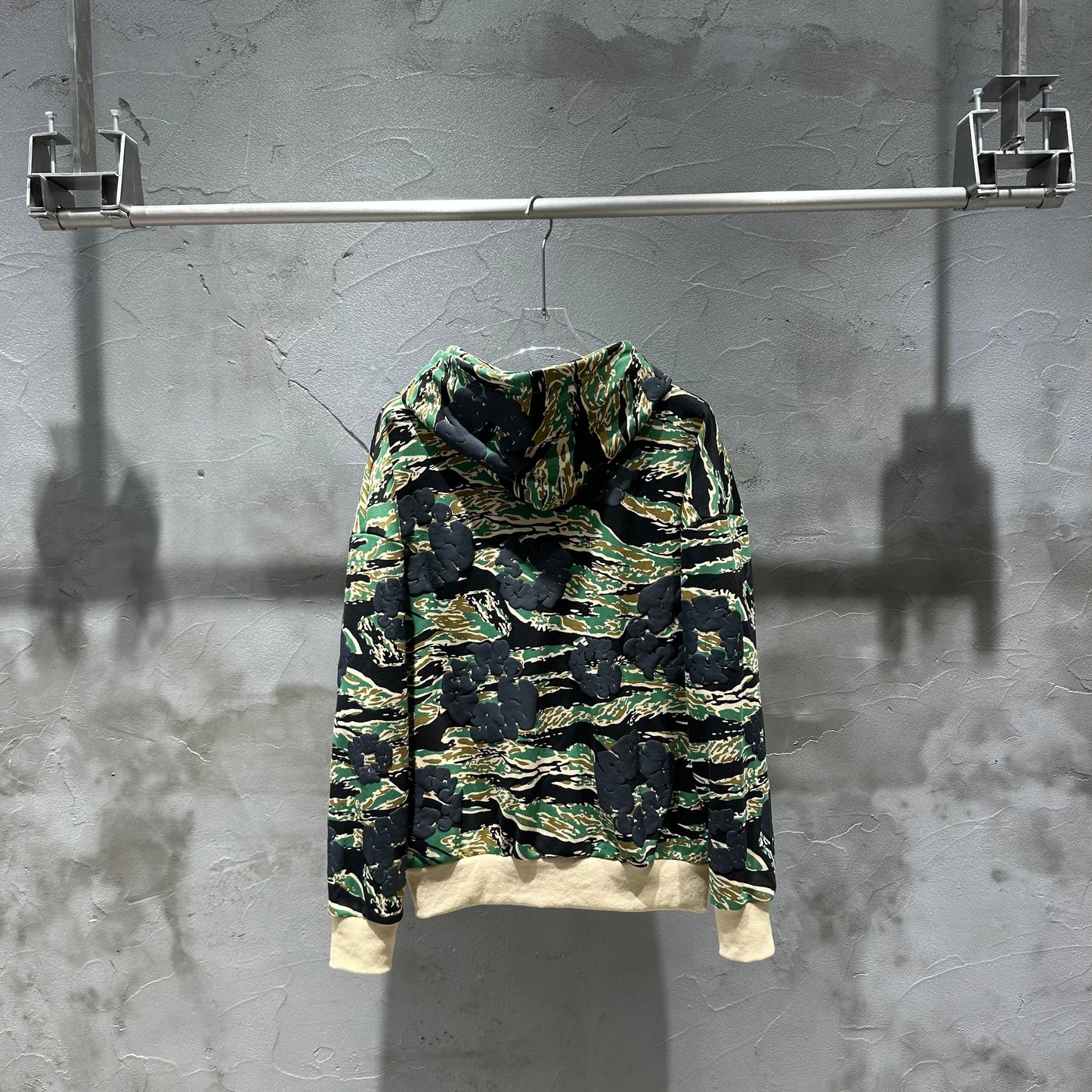 Cotton Wreath Zip Hoodie