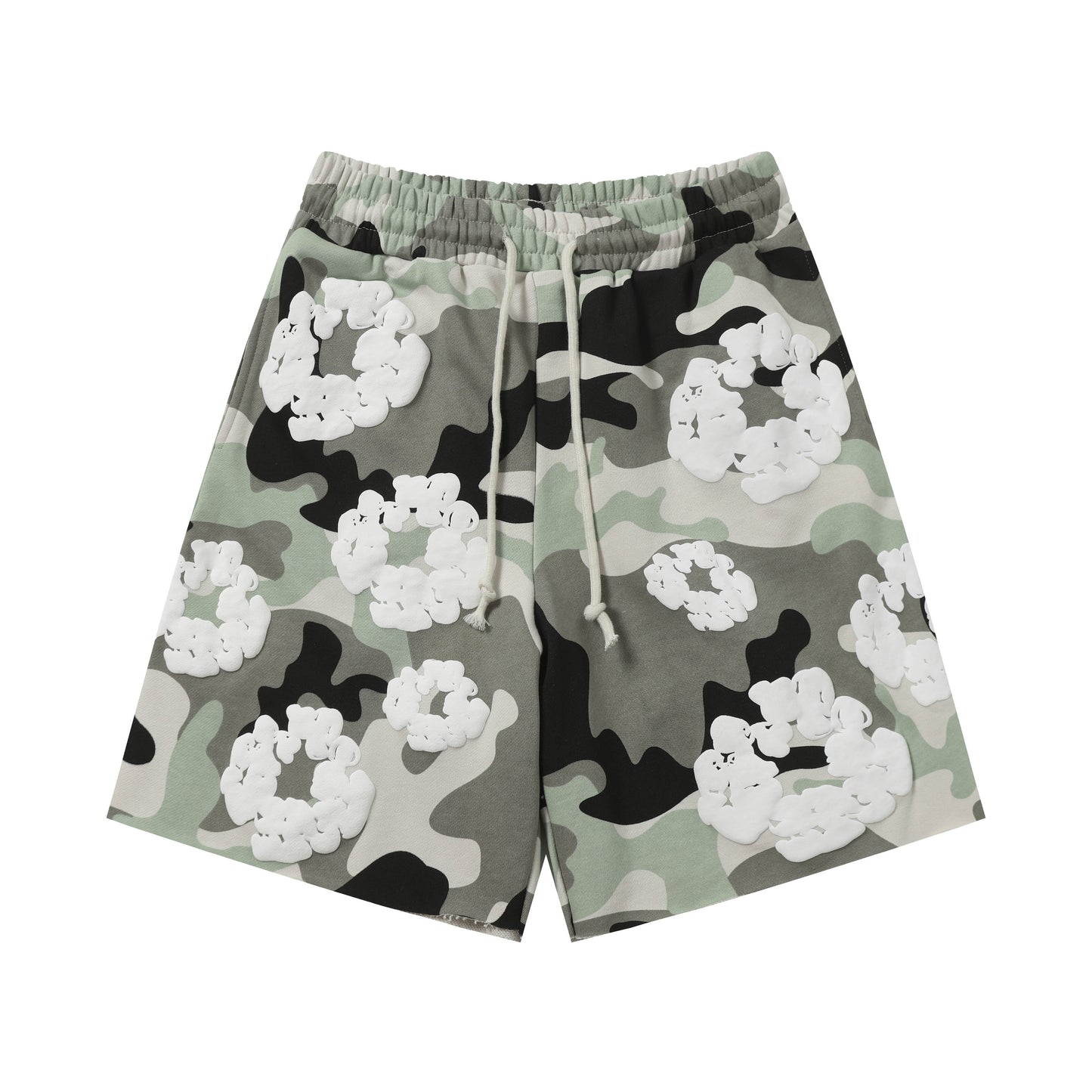Tiger-Motif "Camo" Shorts.